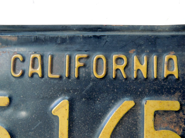 US カリフォルニア 1963年・15 165 B・ヴィンテージ・ナンバープレート・フレーム付き