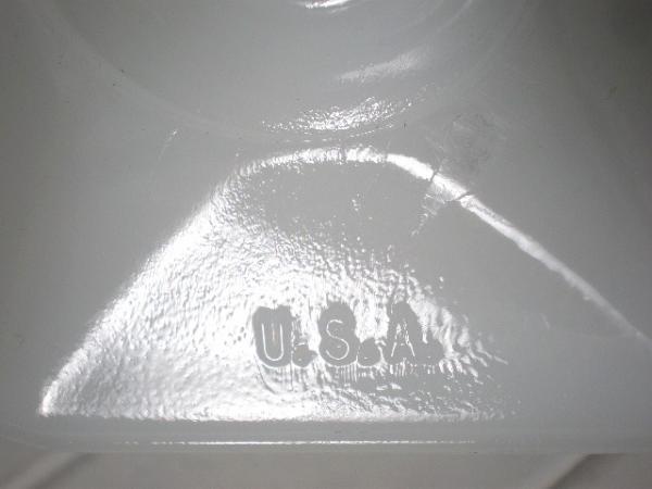 USA・ボブネイル・アンティーク・フラワーベース/フラワーポット/花瓶/ミルクガラス