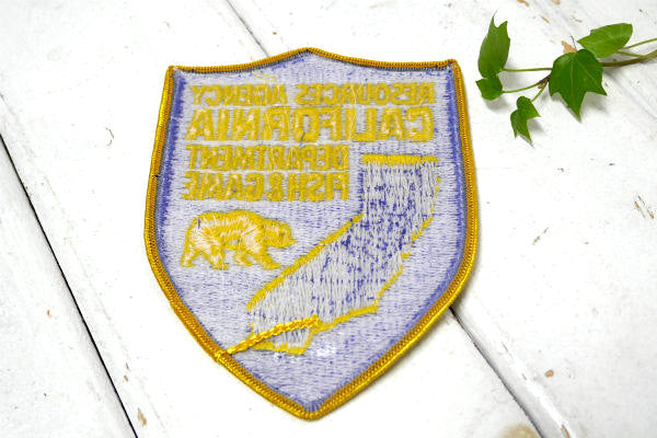 カリフォルニア FISH&GAME ビンテージ 刺繍 ワッペン デッドストック US ファッション