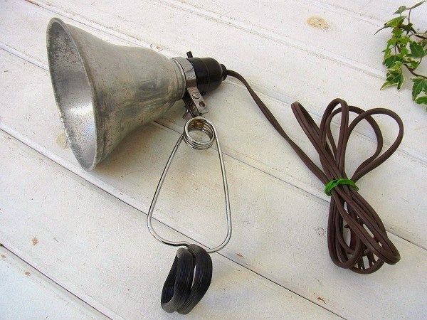 アルミ製・ヴィンテージ・クリップライト/ポータブルランプ/照明 USA