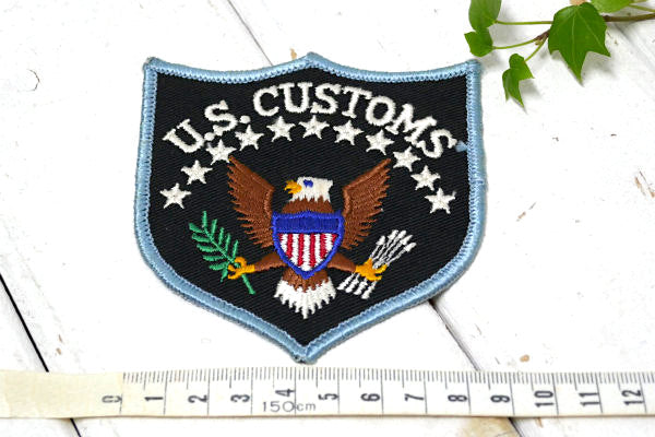 U.S. CUSTOMS アメリカ合衆国税関・国境警備局・イーグル・ヴィンテージ・刺繍・ワッペン
