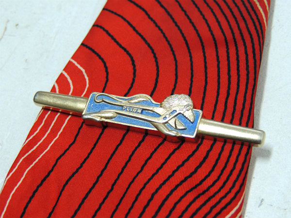 PLION TOOLS 1950s・ロゴ&レンチモチーフ 工具型・ヴィンテージ・アドバタイジング・タイピン キャラクター