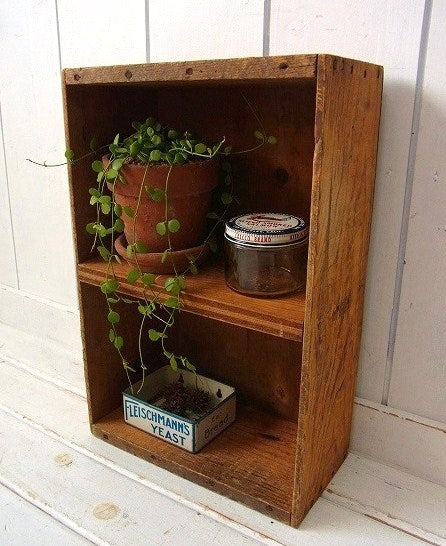 カリフォルニア・レーズンの仕切り付き・木製・ヴィンテージ・ウッドボックス/木箱 USA