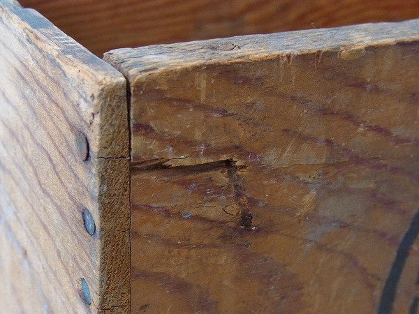 カリフォルニア・レーズンの仕切り付き・木製・ヴィンテージ・ウッドボックス/木箱 USA