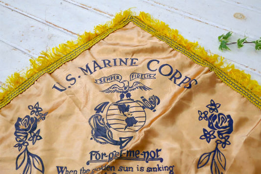 US MARINE CO アメリカ海兵隊 スーベニア ヴィンテージ クッションカバー ミリタリー