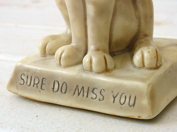 【SURE DO MISS YOU】犬のヴィンテージ・メッセージドール/人形 USA