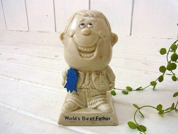 【World's Best Father】70’s・ヴィンテージ・メッセージドール/人形/父の日
