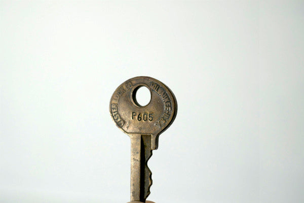 ライオン マスターロック P605 Master USA・ヴィンテージ・キー・鍵・key・真鍮製