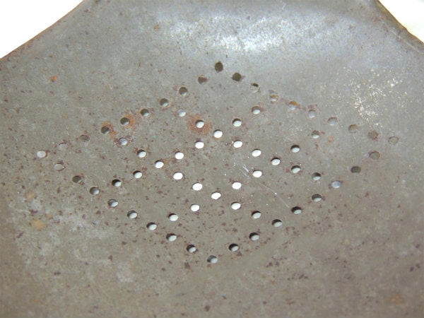 1800〜1900's ティン製・アンティーク・スキマー ミルクスキマー 穴あき杓子 USA