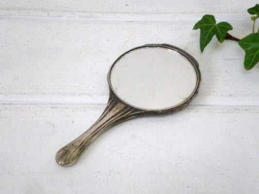 スペイン シルバー製・ヴィンテージ手鏡/ハンドミラー