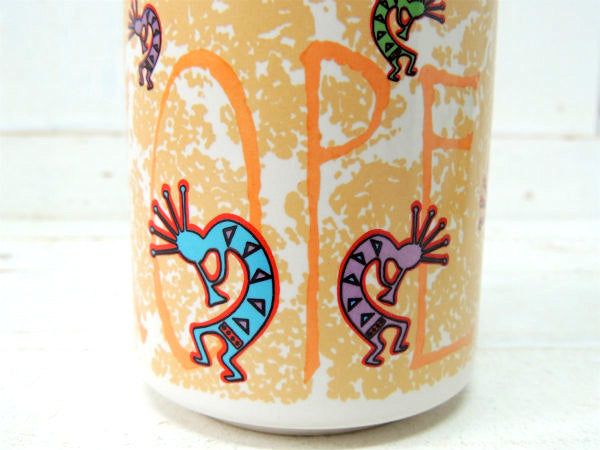 【KOKOPELLI】③ココペリ・ホピ族・インディアン・陶器製・ビンテージ・マグカップ