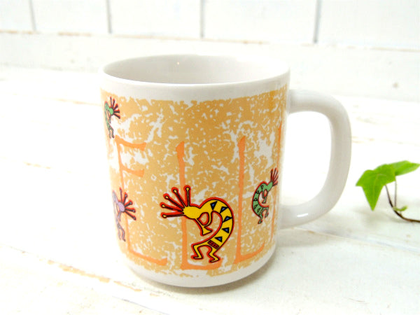 【KOKOPELLI】③ココペリ・ホピ族・インディアン・陶器製・ビンテージ・マグカップ