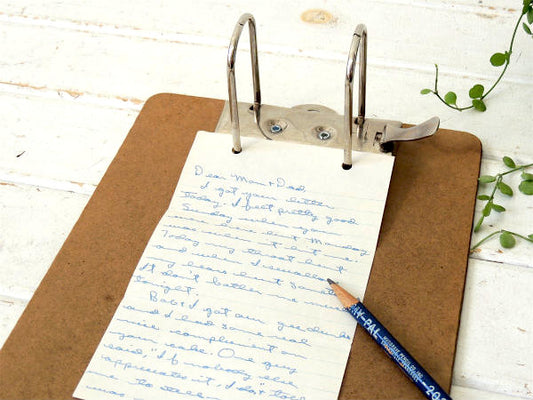 【ステーショナリー・文房具】ヴィンテージ・2つ穴・バインダー/ファイルホルダー・USA・オフィス