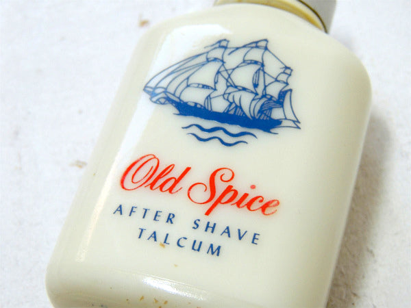 Old Spice・オールドスパイス ミルクガラス・ヴィンテージ・瓶・TALCUM・髭剃り