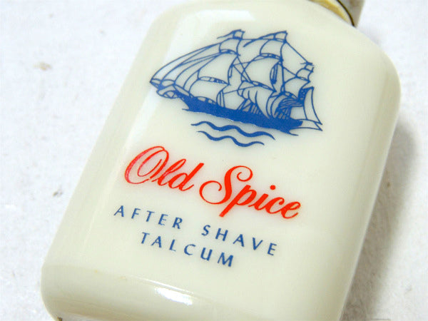 【Old Spice・オールドスパイス】②ミルクガラス・ビンテージ・瓶・TALCUM・BARBER