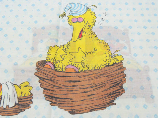 【セサミストリート】アーニー&バート・ベッド&パジャマ柄・ヴィンテージ・ピロケース/枕カバー