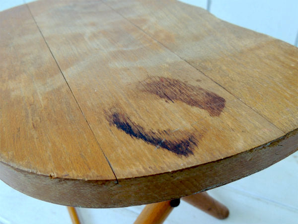 【Nevco】ユーゴスラビア製・ヴィンテージ・木製フォールディングスツール/折り畳みイス