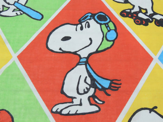 【スヌーピー】SNOOPY ・9パターン・大きなヴィンテージ・ベッドスプレッド/ベッドカバー/シーツ