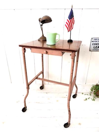 USA カリフォルニア アンティーク・タイプライター デスク 作業台 インダストリアル OLD