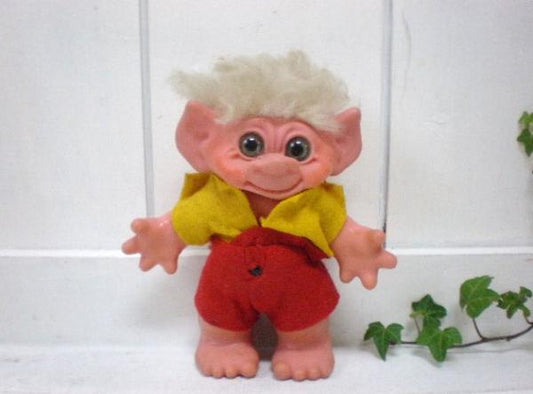 US キャラクター 森の妖精・トロール 人形・ビンテージ・コインバンク 貯金箱 ドール TOY