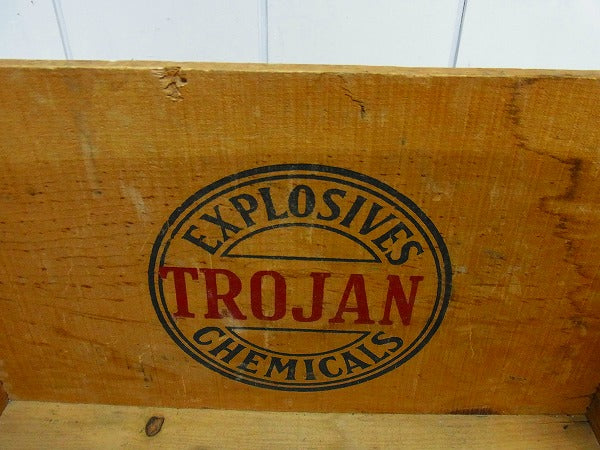 【TROJAN】木製アンティーク・ウッドボックス/木箱 USA