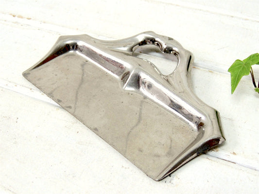 【MANNING BOWMAN&CO】シルバー製・小さなアンティーク・卓上ダストパン/ちりとり(小)