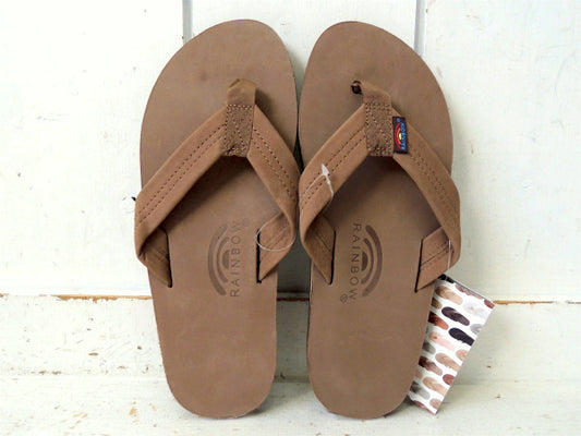 【RAINBOW SANDALS】レインボーサンダル・ダークブラウン・MEN'S/M+ステッカー1枚