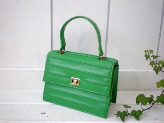 USA グリーン・ヴィンテージ・ハンドバッグ