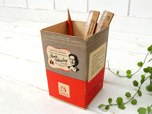 【VAPOCAN】③デッドストック・紙製・50's・ヴィンテージ・フリーザーコンテナ/保存容器