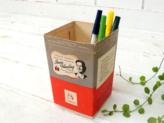 【VAPOCAN】⑤デッドストック・紙製・50's・ヴィンテージ・フリーザーコンテナ/保存容器・箱