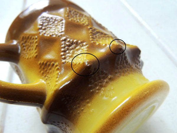 【Fire King】イエロー・ファイヤーキング・キンバリー・マグカップ/食器 USA