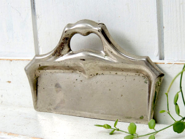 【シルバー・アンティーク】ちいさな・卓上ダストパン・ちりとり(小)・USA・ステーショナリー