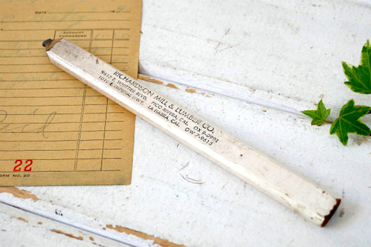 RICHARDSON アドバタイジング・ヴィンテージ・カーペンターペンシル 建築用 鉛筆 USA