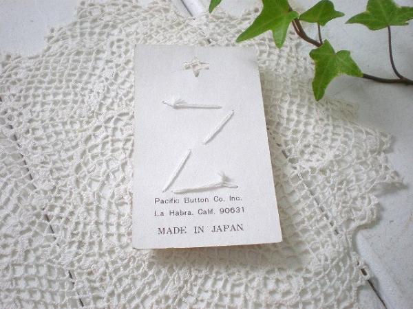 デッドストック・アンティーク・ボタン・1シート オレンジ ハンドメイド・手芸・リメイク用