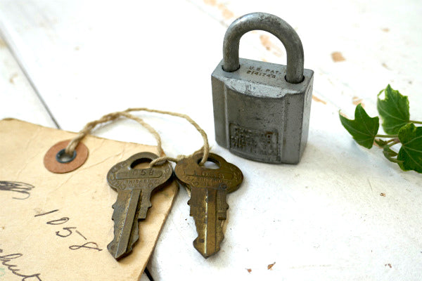 CHICAGO LOCK シカゴ KEY 南京錠 OLD ビンテージ USA パッドロック 鍵 2本