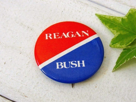 【REAGAN/BUSH 大統領選挙】ヴィンテージ・缶バッジ・USA・古着&ファッションアイテム