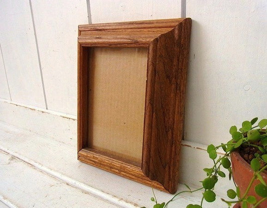 ヴィンテージ・木製フレーム/額縁/フォトフレーム/無垢材 USA