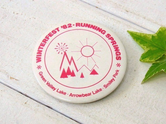 【WINTERFEST '82・RUNNING SPRING】ヴィンテージ・缶バッジ・USA