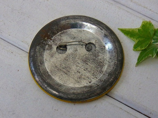 【スマイル smile 笑顔】BIGサイズ ヴィンテージ・缶バッジ・USA