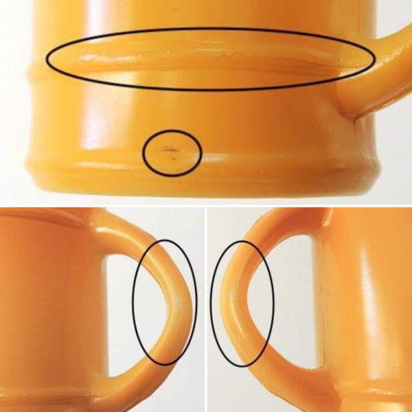 【Fire King】ファイヤーキング・イエロー・バレルマグ・レンジャーマグ・食器 USA