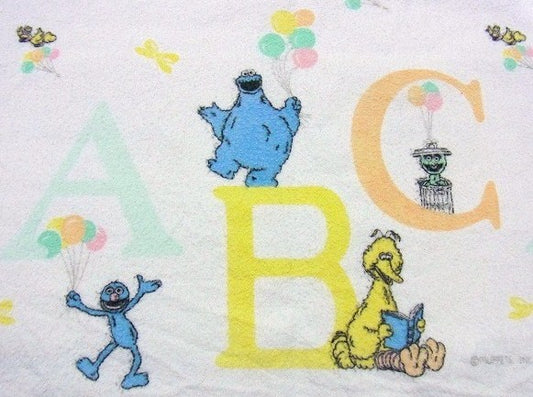 【セサミストリート】コットン・ベビーブランケット/ひざ掛け USA