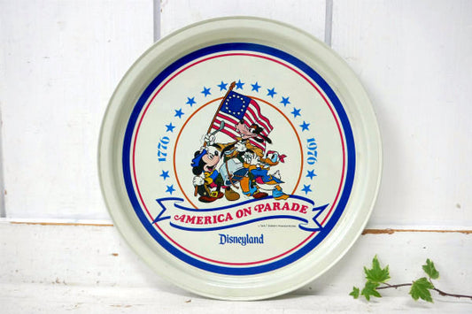 ディズニーランド ミッキー アメリカ建国200周年 パレード柄 スーベニア品 ヴィンテージ トレイ
