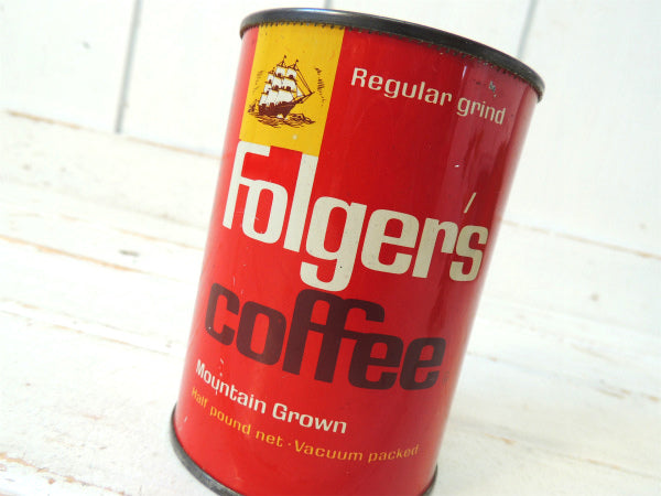 1963's・フォルジャーズ カンサス・ブリキ缶・ヴィンテージ・コーヒー缶・coffee USA
