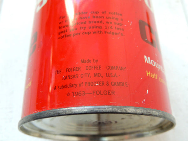 1963's・フォルジャーズ カンサス・ブリキ缶・ヴィンテージ・コーヒー缶・coffee USA