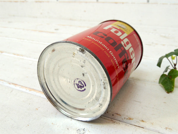 1963's・フォルジャーズ カンサス・ブリキ缶・ヴィンテージ・コーヒー缶・coffee USA