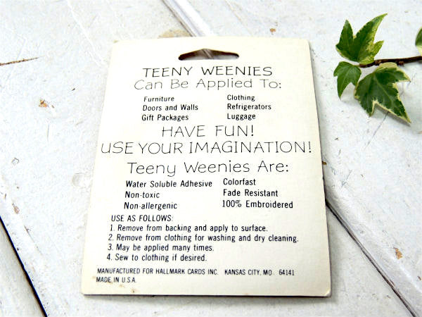 1970s・ホールマーク・スマイル・笑顔・デッドストック・ヴィンテージ・ワッペン・刺繍・USA