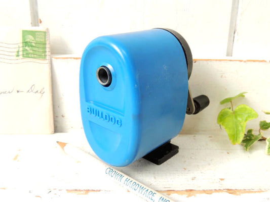 【BULLDOG・ブルドッグ】ブルー・ヴィンテージ・ペンシルシャープナー・鉛筆削り・USA