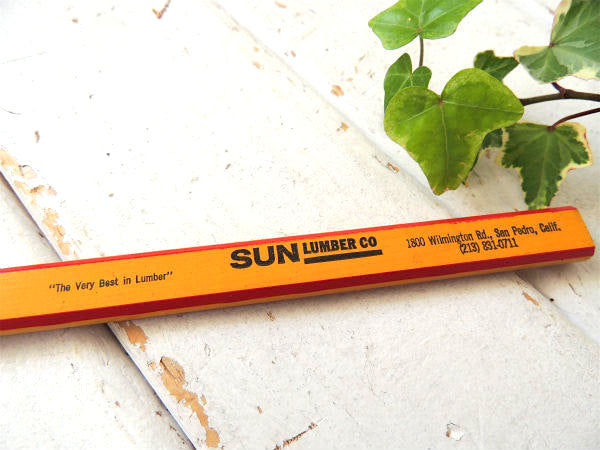 【SUN LUMBER CO・カリフォルニア】鉛筆・ビンテージ・カーペンターペンシル・大工道具・US