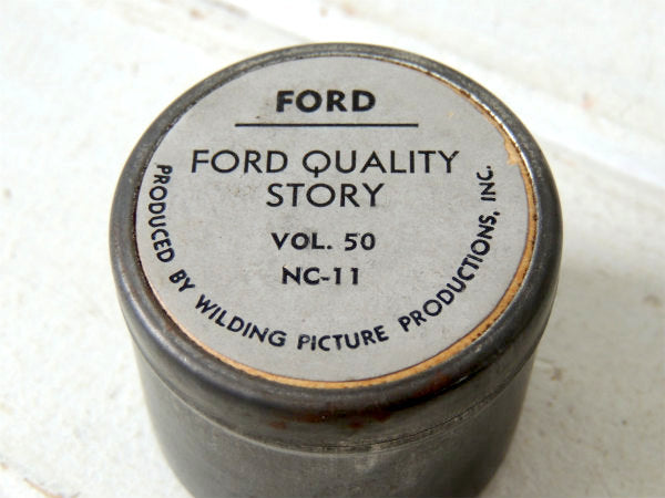 【FORD・QUALITY】フォード・自動車部品・ヴィンテージ・アルミ容器/パーツ缶・アメ車