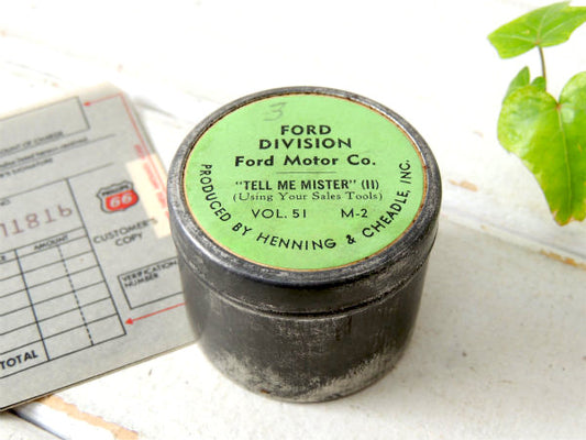 【Ford Motor・フォード】グリーンラベル・自動車部品・ヴィンテージ・アルミ容器/ケース